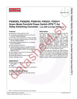 FSQ311 datasheet  